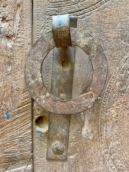 Moroccan M'Sid door a piece of berber history in your home,Authentic Berber Heritage Old Door,Vintage home decor,Traditional HandCarved Door