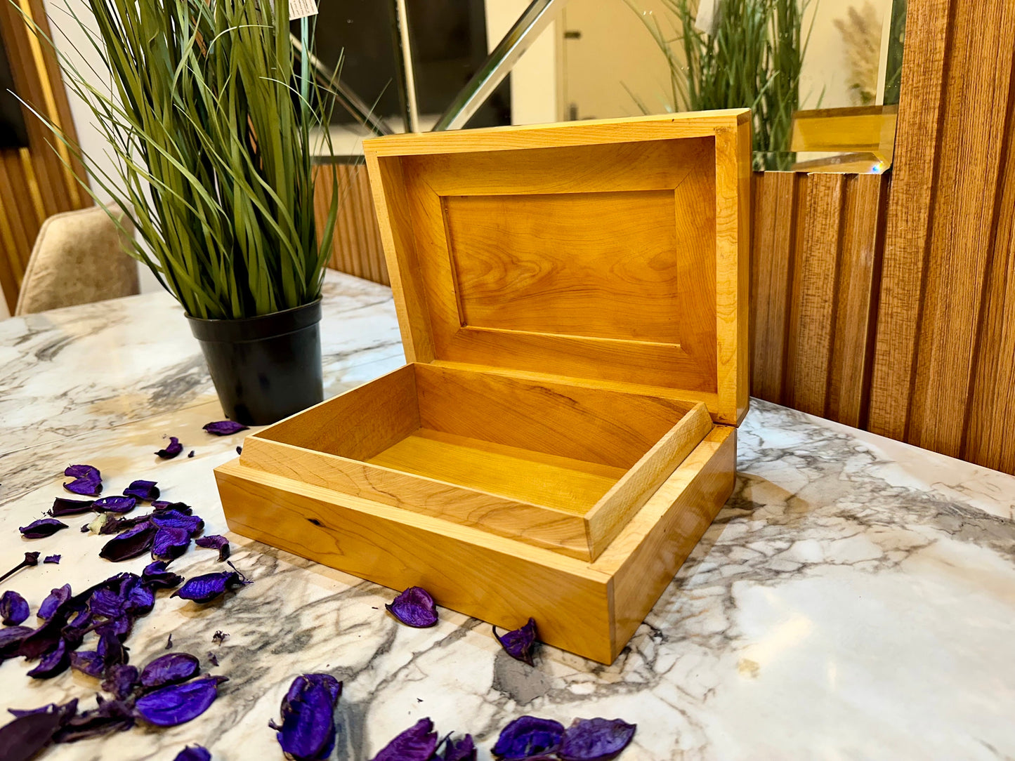 10"x7" Jewellery wooden Box,Moroccan handmade gift cedar box,keepsake couples gift,wedding memory box