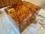 Jewellery Box Organizer with Key, Handcrafted Thuya Wood - Image 6