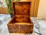 Jewellery Box Organizer with Key, Handcrafted Thuya Wood - Image 7