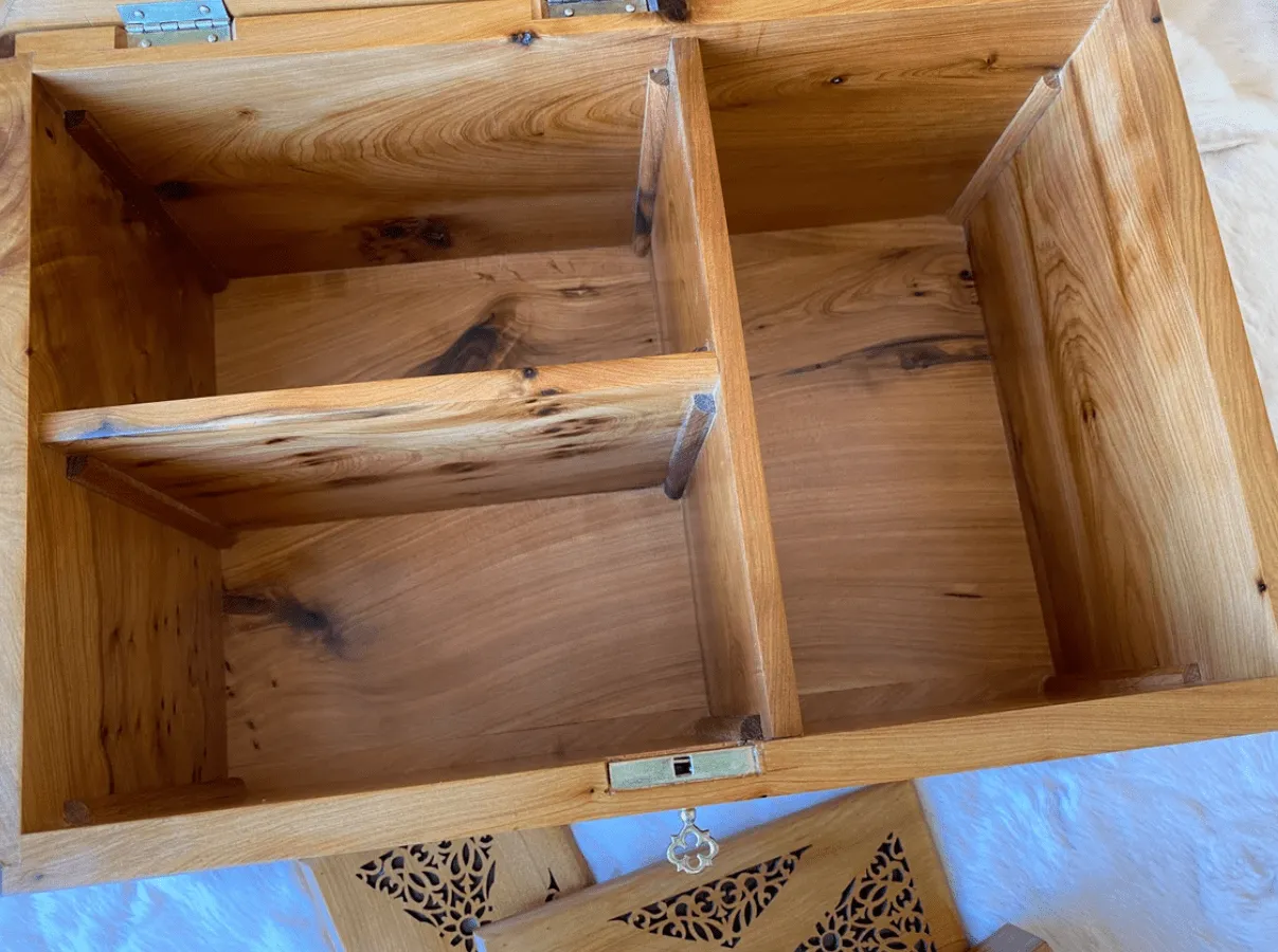 Jewelry Storage Thuya Wooden Box Organizer – Handmade Moroccan Box - Image 10