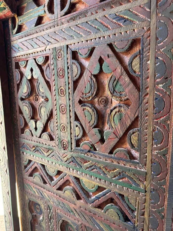 Antique Moroccan Handmade Door with Knobs – Luxury Jewelry Wooden Box
