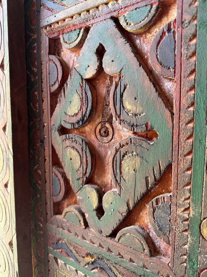 Antique Moroccan Handmade Door with Knobs – Luxury Jewelry Wooden Box