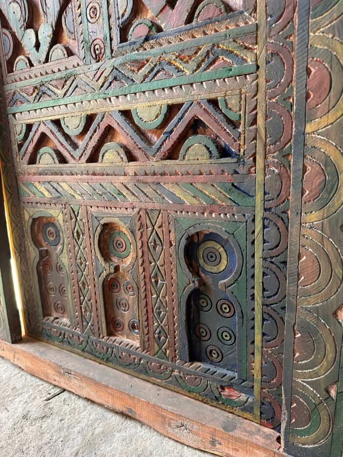 Antique Moroccan Handmade Door with Knobs – Luxury Jewelry Wooden Box