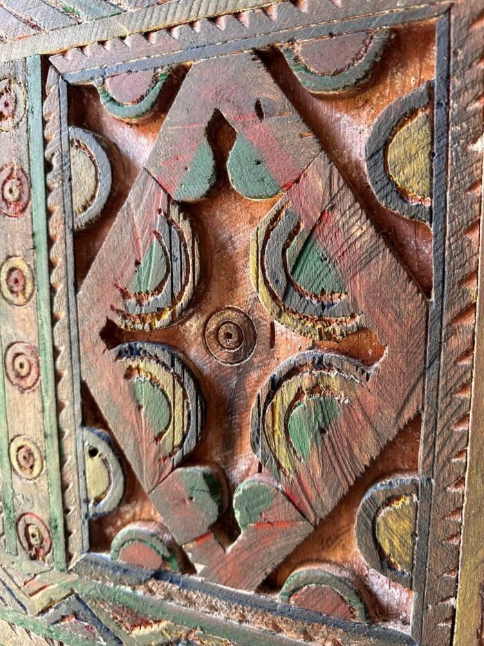Antique Moroccan Handmade Door with Knobs – Luxury Jewelry Wooden Box
