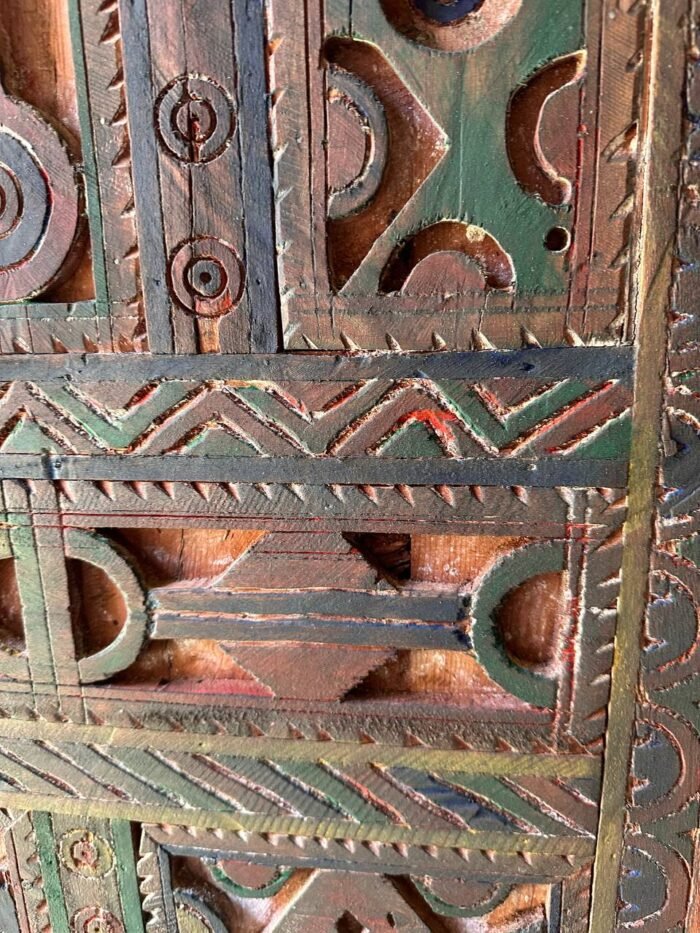 Antique Moroccan Handmade Door with Knobs – Luxury Jewelry Wooden Box