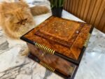 Wood Box Organizer with Key