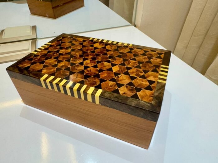 Jewellery Burl Wooden Box Organizer, Perfect Keepsake Gift - Image 4
