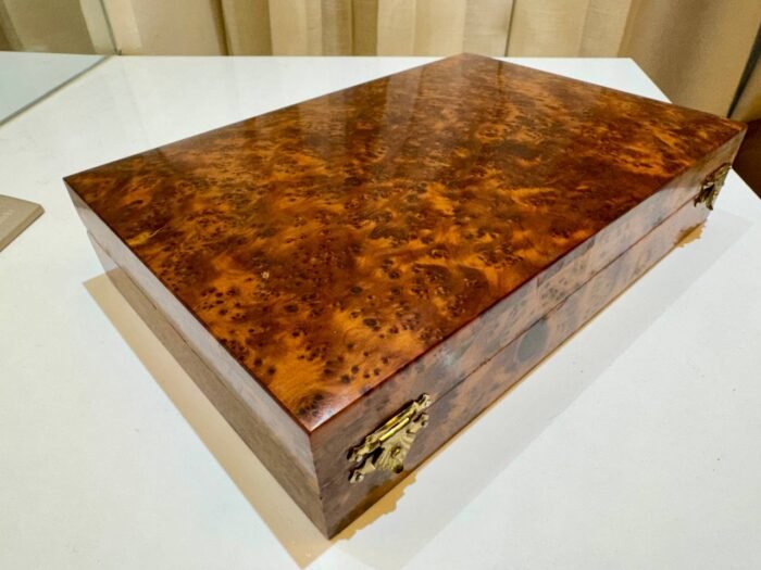 Pencil Wooden Case, Thuya Wood Pencil Box Gift Idea - Image 3