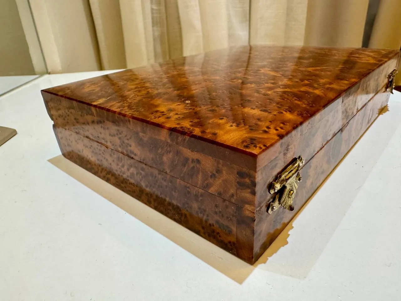 Pencil Wooden Case – Handmade Thuya Wood Pencil Box - Image 2