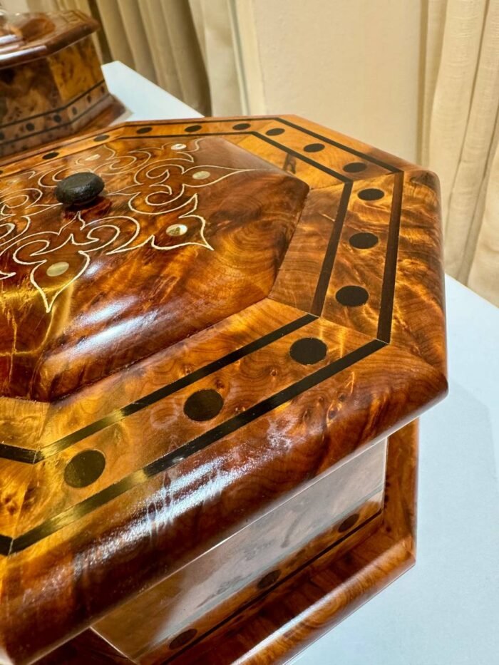 Jewelry Boxes For Women, Elegant Organizer with Key – Luxury Jewelry Wooden Box