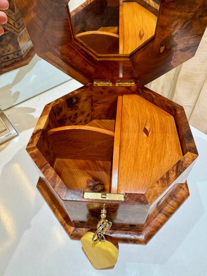 Jewelry Boxes For Women, Elegant Organizer with Key – Luxury Jewelry Wooden Box