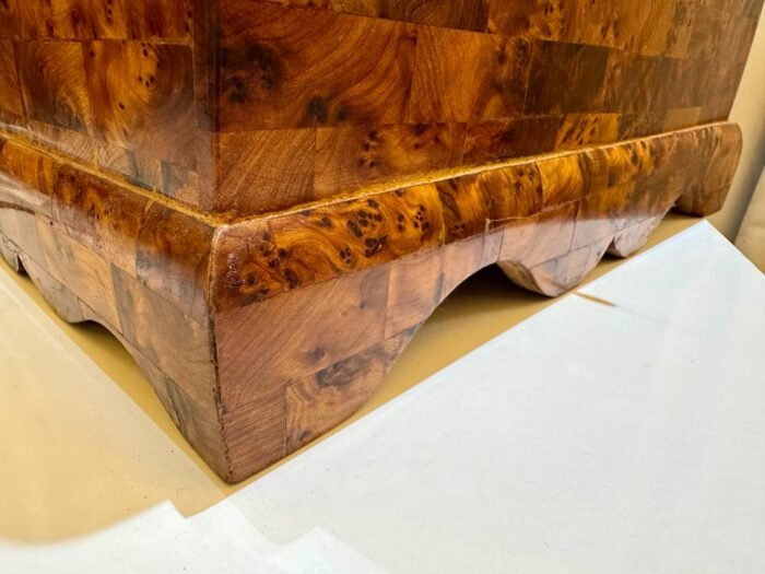Mexican Wooden Box, Thuya Wood Organizer with Key - Image 6