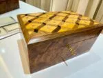 Gift Wooden Box Organizer With Key – Handmade Thuya Wood Box - Image 3