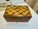 Gift Wooden Box Organizer With Key – Handmade Thuya Wood Box - Image 5