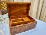 Gift Wooden Box Organizer With Key – Handmade Thuya Wood Box - Image 7