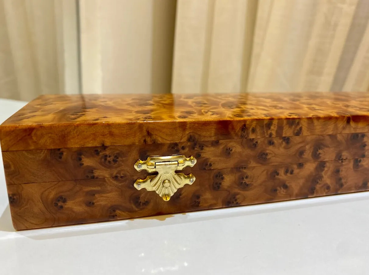 Decorative Wood Box – Handmade Thuya Watch Organizer - Image 4