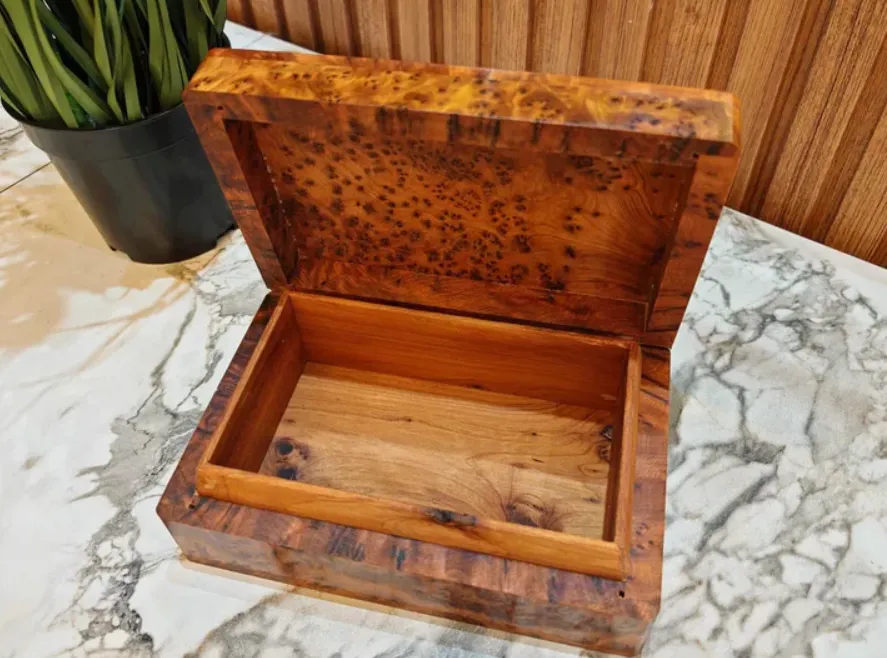 Wooden Trinket Box - Handmade Moroccan Thuya Small Box - Image 7