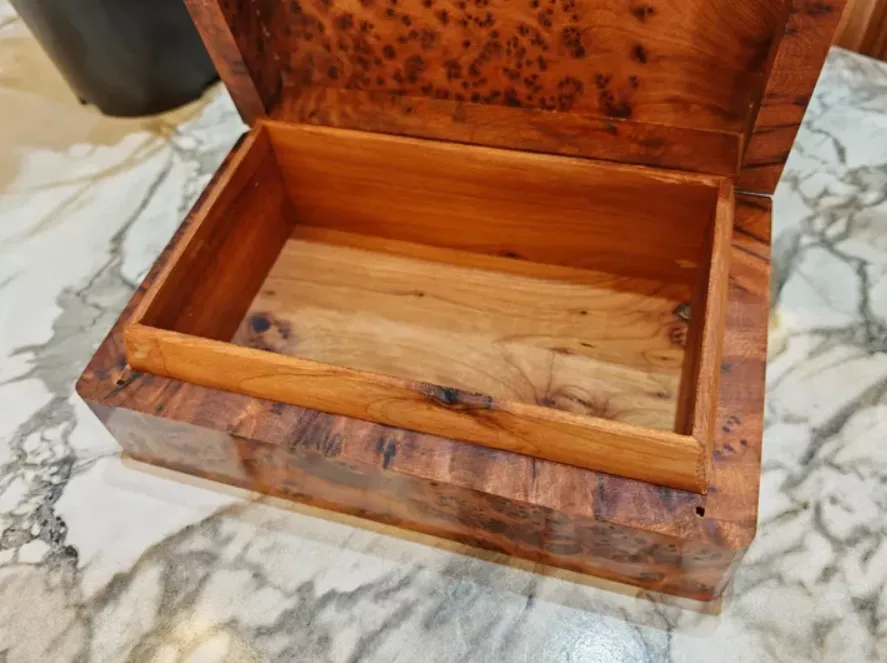 Wooden Trinket Box - Handmade Moroccan Thuya Small Box - Image 8