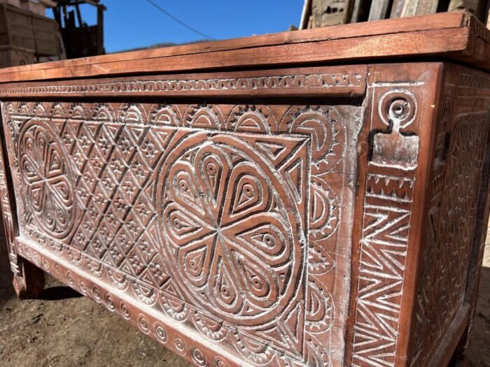 Handmade Berber Storage , Custom Moroccan Wood Cabinet , Elegant Rustic Boho Furniture – Luxury Jewelry Wooden Box