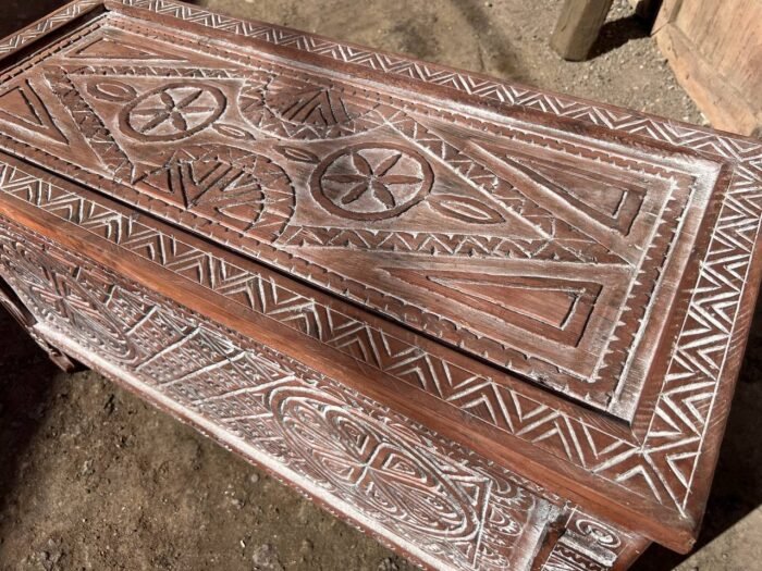 Handmade Berber Storage , Custom Moroccan Wood Cabinet , Elegant Rustic Boho Furniture – Luxury Jewelry Wooden Box