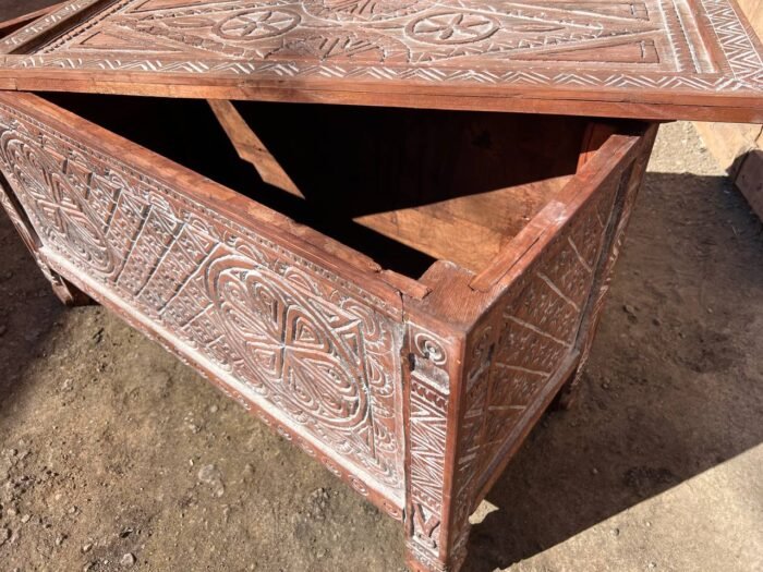 Handmade Berber Storage , Custom Moroccan Wood Cabinet , Elegant Rustic Boho Furniture – Luxury Jewelry Wooden Box