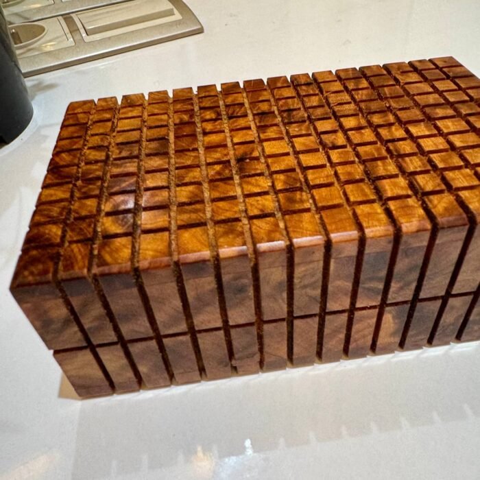 Handcrafted Thuya Wood Secret Hidden Box Decorative – Luxury Jewelry Wooden Box
