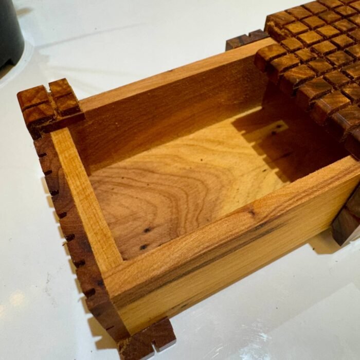 Handcrafted Thuya Wood Secret Hidden Box Decorative – Luxury Jewelry Wooden Box