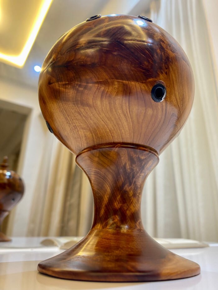 Handcrafted Ball thuya Wood Incense Burner with Slow Release Tub Feature - Image 10