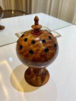Handcrafted Ball thuya Wood Incense Burner with Slow Release Tub Feature - Image 8