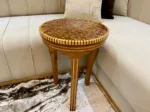 Solid Wood Coffee Table - Handmade Moroccan Inlay Table - Image 10