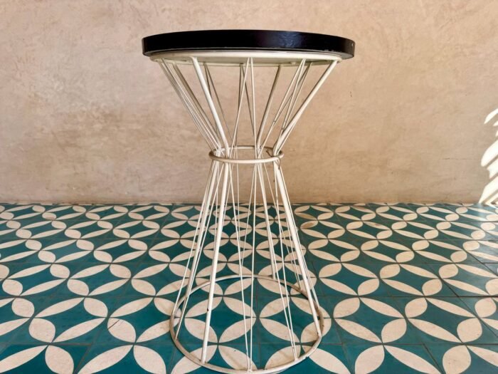 Unique Mosaic Table – Handmade Moroccan Round Table for Patio & Indoor Decor – Luxury Jewelry Wooden Box