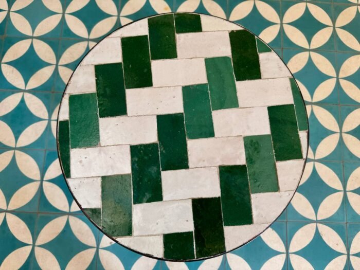 Mosaic coffee Table Handmade Moroccan Round Table for Patio & Indoor - Image 3