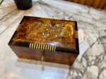 Wooden Memory Box - Handmade Thuya Keepsake Box - Image 3