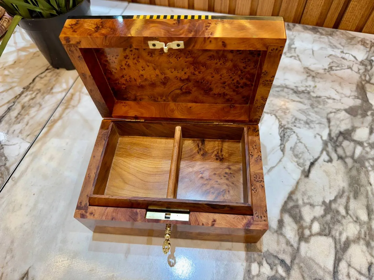 Wooden Memory Box - Handmade Thuya Keepsake Box - Image 8