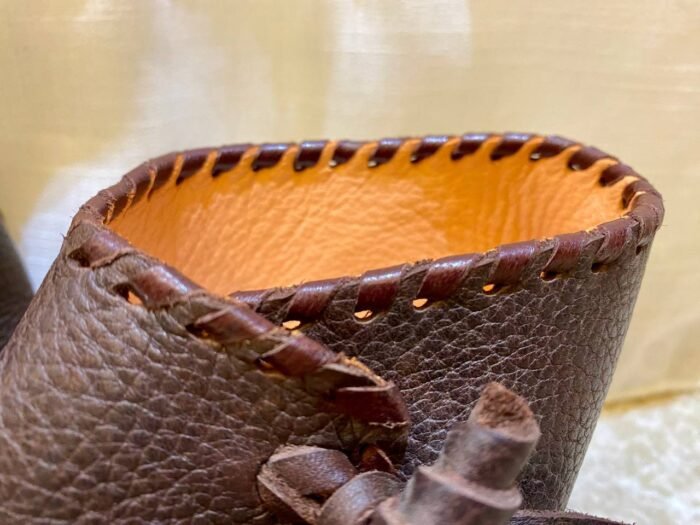 Leather Shoes, Authentic Viking Leather Shoes – Luxury Jewelry Wooden Box