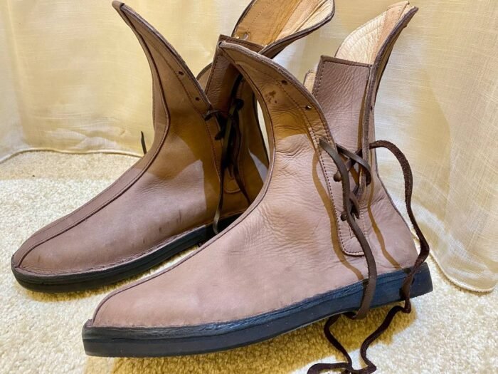 Authentic Viking Leather Boots – Luxury Jewelry Wooden Box