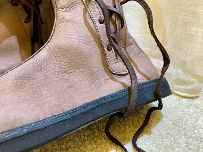 Authentic Viking Leather Boots – Luxury Jewelry Wooden Box
