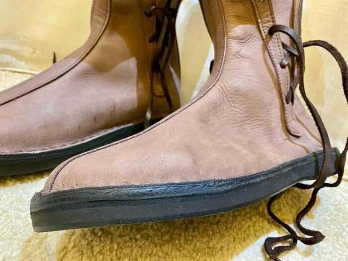 Authentic Viking Leather Boots – Luxury Jewelry Wooden Box