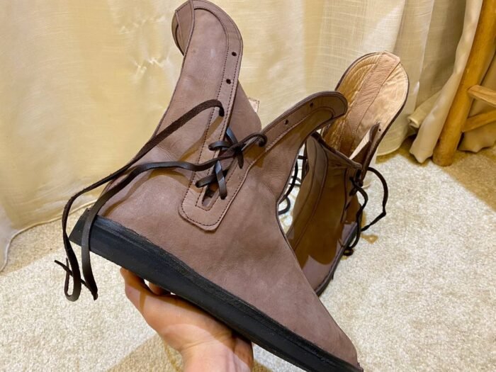 Authentic Viking Leather Boots – Luxury Jewelry Wooden Box