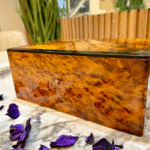 Jewelry Wooden Box With Key - Image 3
