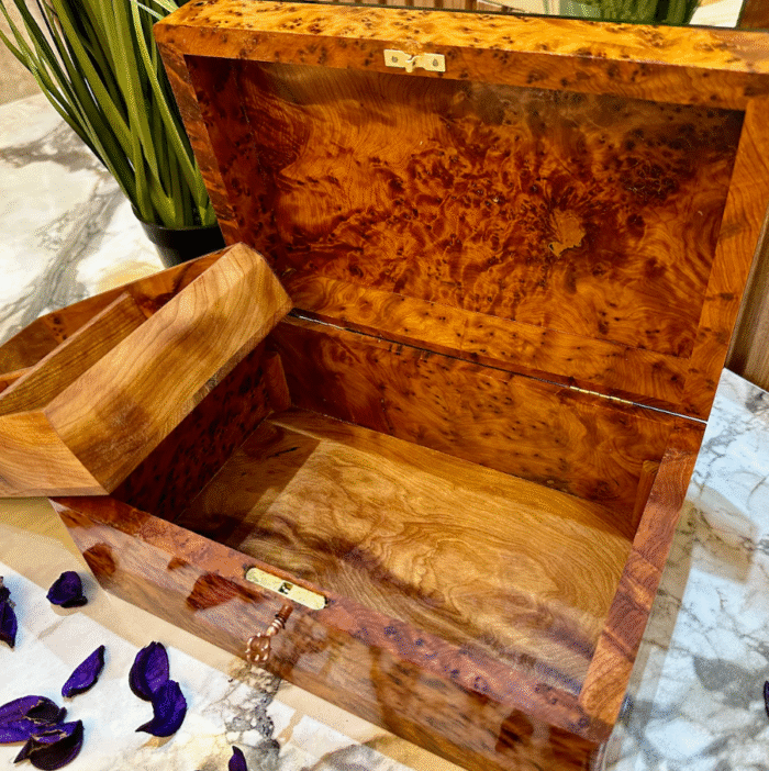 Jewelry Wooden Box With Key - Image 8