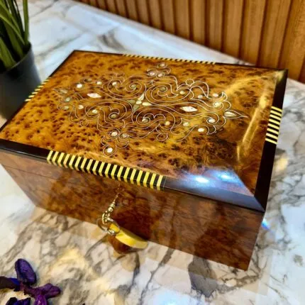 Vintage Wooden Jewelry Box