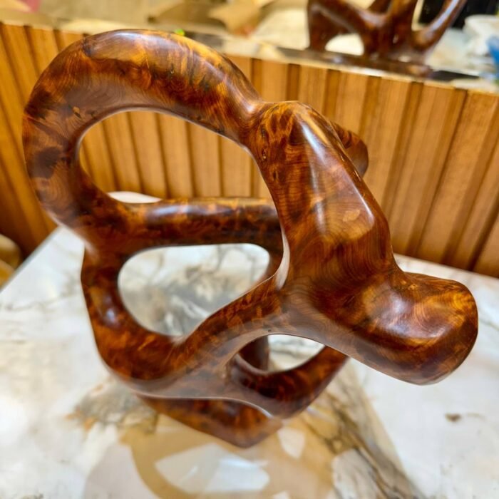 Rustic Abstract wood decor Sculpture – Luxury Jewelry Wooden Box