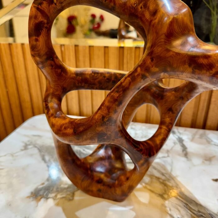Rustic Abstract wood decor Sculpture – Luxury Jewelry Wooden Box