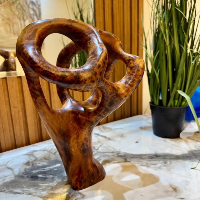Rustic Abstract wood decor Sculpture – Luxury Jewelry Wooden Box