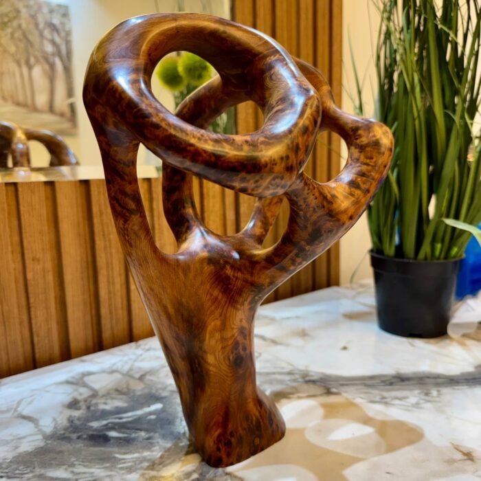 Rustic Abstract wood decor Sculpture – Luxury Jewelry Wooden Box