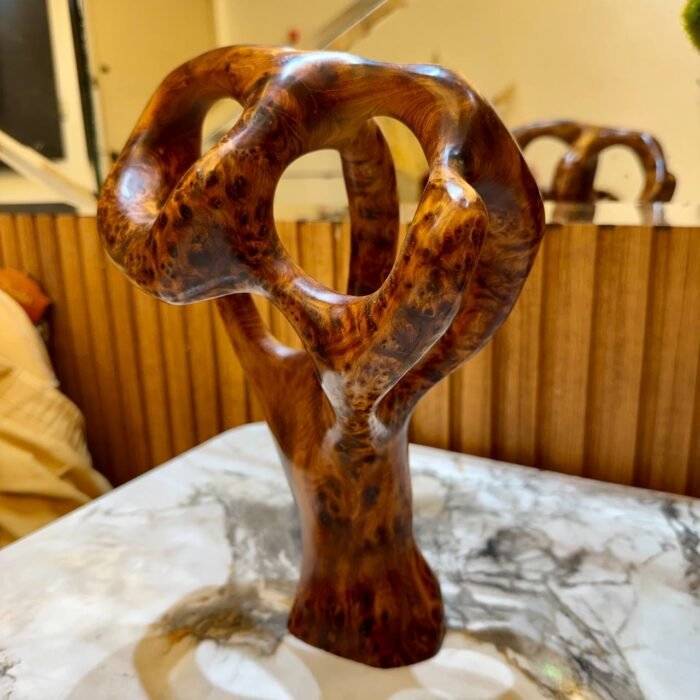 Rustic Abstract wood decor Sculpture – Luxury Jewelry Wooden Box