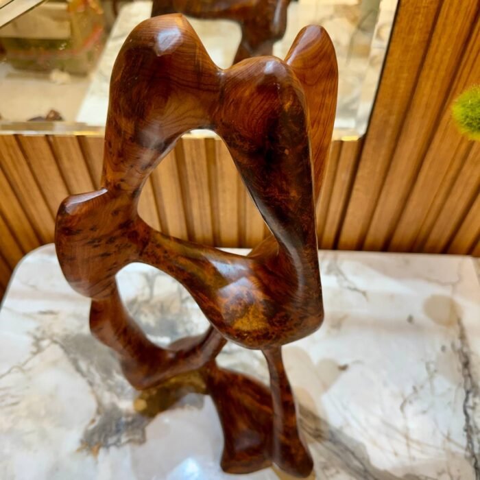 Abstract Wooden Sculpture Home Decor – Luxury Jewelry Wooden Box
